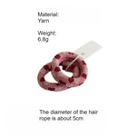 Load image into Gallery viewer, Heart Jacquard Thick Terry Scrunchie No Seam Hair Tie N6F129