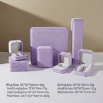 Load image into Gallery viewer, Velvet Jewelry Box Set with Pearl Button N6E059