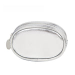Load image into Gallery viewer, Silver PVC Headphone Case Mini Portable Zipper Pouch S5P857