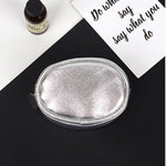 Load image into Gallery viewer, Silver PVC Headphone Case Mini Portable Zipper Pouch S5P857