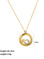Load image into Gallery viewer, Mom Mirror Pendant Necklace 18K Gold Plated N6D535