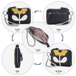 Load image into Gallery viewer, Women's Top-Grain Leather Floral Coin Purse N6J233