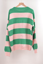 Load image into Gallery viewer, Striped Knit Sweater Women Loose Casual Oversized N5A911