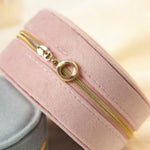 Load image into Gallery viewer, Portable Velvet Jewelry Organizer Box 2 Layer Travel S5P840