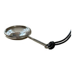 Load image into Gallery viewer, Mag Glass Pendant Necklace Women Dual Use Silver S5P917