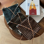 Load image into Gallery viewer, Retro Plaid Tweed Crossbody Bag Women Small Mini S5P706