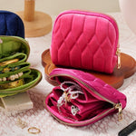 Load image into Gallery viewer, Velvet Jewelry Pouch Large Capacity Organizer Case N6E034