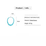 Load image into Gallery viewer, Oversized Textured Gemstone Beaded Geometric Necklace N6H066