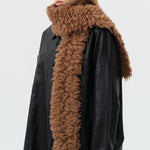 Load image into Gallery viewer, Custom 100% Wool Curly Knit Scarf Women S5P684