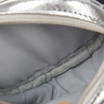 Load image into Gallery viewer, Silver PVC Headphone Case Mini Portable Zipper Pouch S5P857