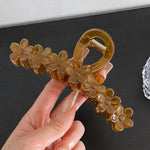 Load image into Gallery viewer, Jelly Color Flower Hair Claw Clip Women Resin N6C350