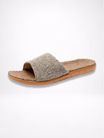 Load image into Gallery viewer, Non Slip Woven Linen Home Slippers Women N6C228
