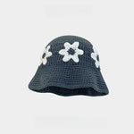 Load image into Gallery viewer, Hand Knit Floral Beanie Women Fisherman Hat M5A316