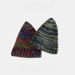 Load image into Gallery viewer, Acrylic Chunky Knit Bucket Hat Retro Color Block M5A310