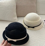Load image into Gallery viewer, Retro Bow Cloche Sun Hat Women N6C368