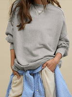 Load image into Gallery viewer, Oversized Hoodie Casual Round Neck Blouse Women N6A183