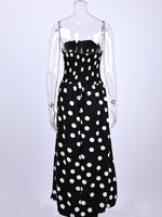 Load image into Gallery viewer, Polka Dot Strapless High Waist Bodycon Dress N6E168