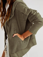 Load image into Gallery viewer, Quilted Hoodie Jacket Loungewear Cropped Knit Top N6A184