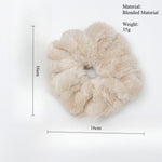 Load image into Gallery viewer, Faux Mink Scrunchy Women Thermal Hair Tie S5P779