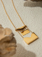 Load image into Gallery viewer, French Style Envelope Letter Necklace Women N6D503