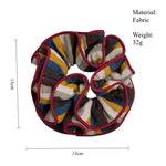 Load image into Gallery viewer, Brown Stripe Knit Scrunchy Women S5P823