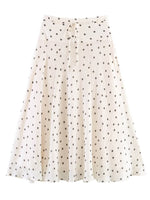 Load image into Gallery viewer, Polka Dot Sleeveless Top and A-Line Skirt Set N6E170