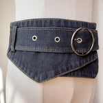 Load image into Gallery viewer, Wide Denim Waist Belt Women Corset Waist N6H338