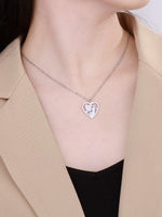 Load image into Gallery viewer, Openwork Heart Pendant Necklace Mother's Day N6D540
