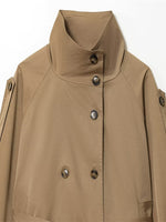 Load image into Gallery viewer, Solid Stand Collar Belted Jacket Women Long Sleeve N6G165