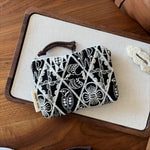 Load image into Gallery viewer, Handmade Cotton Linen Embroidered Coin Purse Pouch N6F107