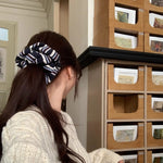 Load image into Gallery viewer, Striped Knit Scrunchy Women Lazy Day Relaxed Hair Tie S5P784