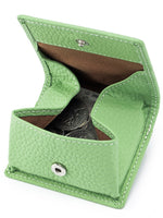 Load image into Gallery viewer, Genuine Leather Snap Mini Coin Wallet Women N6B208