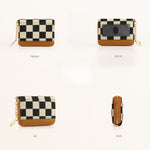 Load image into Gallery viewer, Checkerboard PU Card Holder Wallet Coin Purse Multiple Slots N6G083