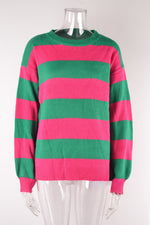 Load image into Gallery viewer, Striped Knit Sweater Women Loose Casual Oversized N5A911