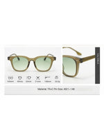 Load image into Gallery viewer, Black Frame Sunset Gradient Square Sunglasses Women N6B214