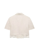 Load image into Gallery viewer, Solid Lace Short Blazer Set Women Casual N6F186