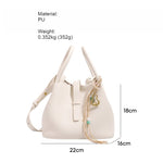 Load image into Gallery viewer, PU Bucket Bag Handheld Shoulder Crossbody Large N6F168