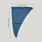 Load image into Gallery viewer, Women's Wool Blend Striped Knit Triangle Scarf N6J121