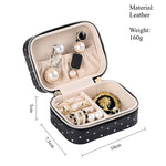 Load image into Gallery viewer, Mini Leather Jewelry Box Travel Portable Organizer S5P692