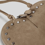 Load image into Gallery viewer, Rivet Suede Heart Shoulder Crossbody Bag Small M5A335