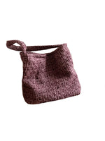 Load image into Gallery viewer, Dusty Pink Tweed Shoulder Bag Women Vintage Woven S5P705