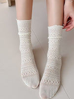 Load image into Gallery viewer, Sheer Mesh Mid-Calf Socks Women N6C165