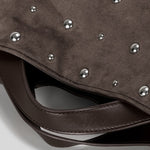 Load image into Gallery viewer, Riveted Suede Tote Bag Women Retro S5P798