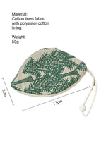 Load image into Gallery viewer, Pull String Embroidered Key Pouch Women N6B118