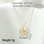 Load image into Gallery viewer, MOM Zircon Heart Pendant Necklace N6D522