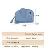 Load image into Gallery viewer, Creative Elephant Shaped Leather Coin Pouch Women N6B223