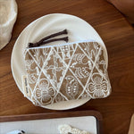Load image into Gallery viewer, Handmade Cotton Linen Embroidered Coin Purse Pouch N6F107