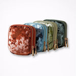 Load image into Gallery viewer, Ombre Tassel Velvet Jewelry Pouch with Double Layer N6E076