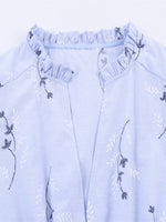 Load image into Gallery viewer, Slimming Embroidered Floral Short Sleeve Dress Women N6C277