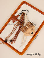 Load image into Gallery viewer, Plush Dog Rope Bag Charm Keychain Mixed Materials S5P941
